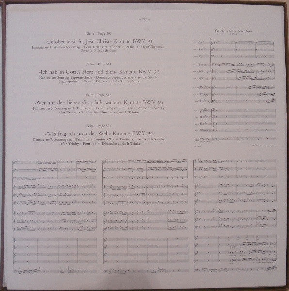 Johann Sebastian Bach : Das Kantatenwerk (Complete Cantatas) | BWV 91-94 | Vol. 23 (2xLP + Box)