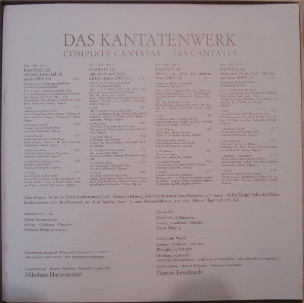 Johann Sebastian Bach : Das Kantatenwerk (Complete Cantatas) | BWV 124-127 | Vol. 31 (2xLP + Box)