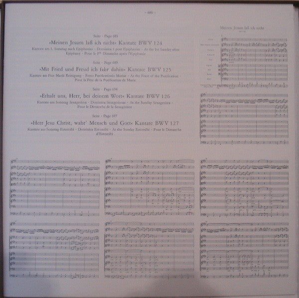 Johann Sebastian Bach : Das Kantatenwerk (Complete Cantatas) | BWV 124-127 | Vol. 31 (2xLP + Box)