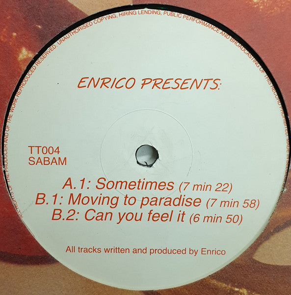 Enrico : Sometimes (12")