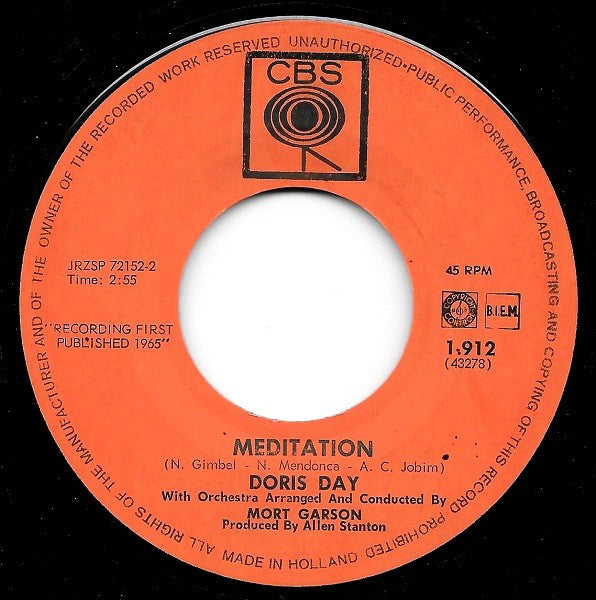 Doris day : How Insensitive / Meditation (7", Single)