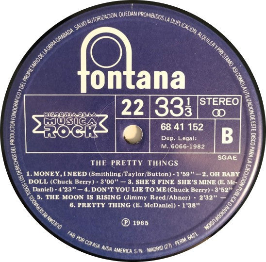 The Pretty Things : The Best Of The Pretty Things (LP, Album, RE)