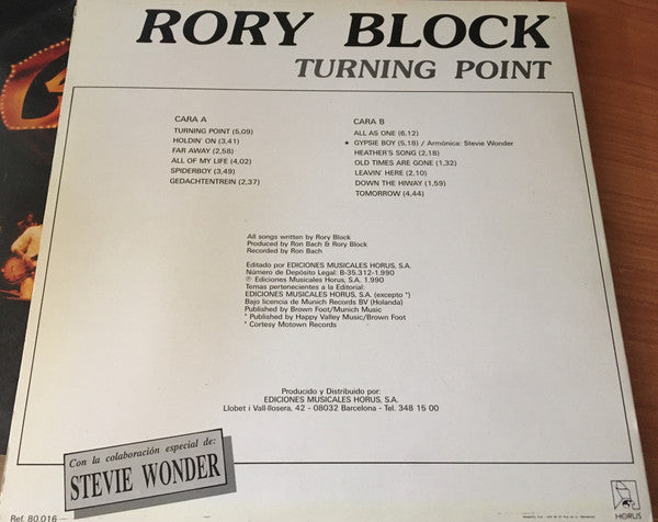 Rory Block : Turning Point (LP, Album)
