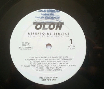 Various : Repertoire Service No. 14 (LP, Comp, Promo)