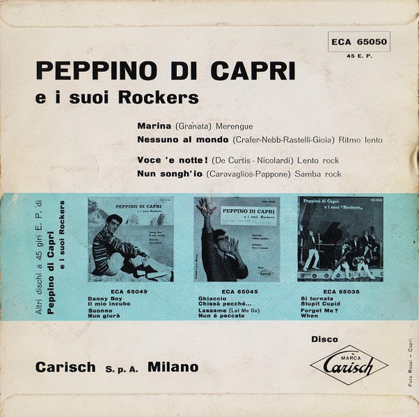 Peppino Di Capri E I Suoi Rockers : Voce 'E Notte (7", EP)