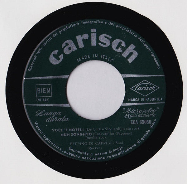 Peppino Di Capri E I Suoi Rockers : Voce 'E Notte (7", EP)