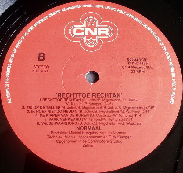 Normaal : Rechttoe Rechtan (LP, Album)