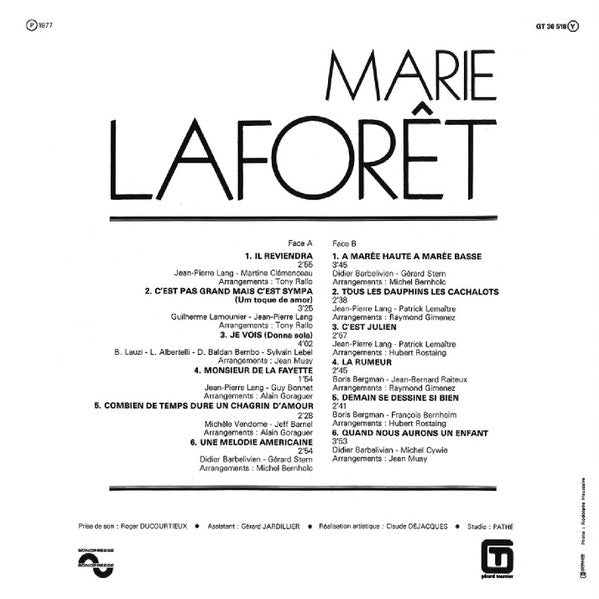 Marie Laforêt : Marie Laforêt (LP, Album)