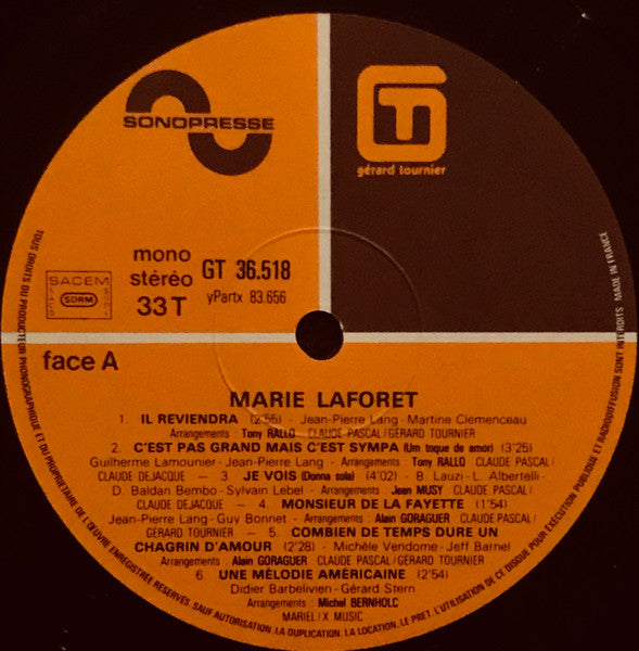 Marie Laforêt : Marie Laforêt (LP, Album)