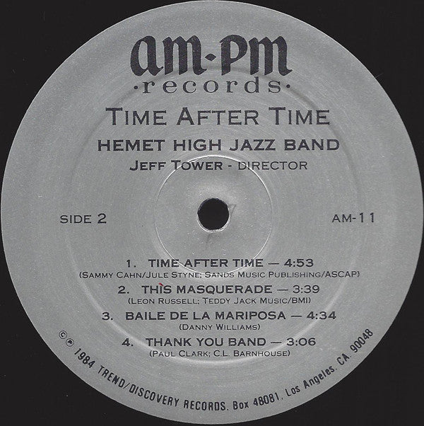 Hemet High School Jazz Ensemble : Time After Time (LP)