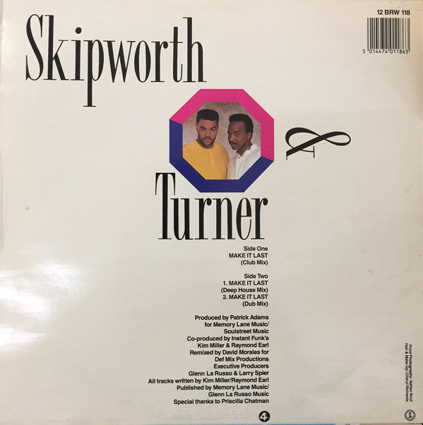Skipworth & Turner : Make It Last (12")