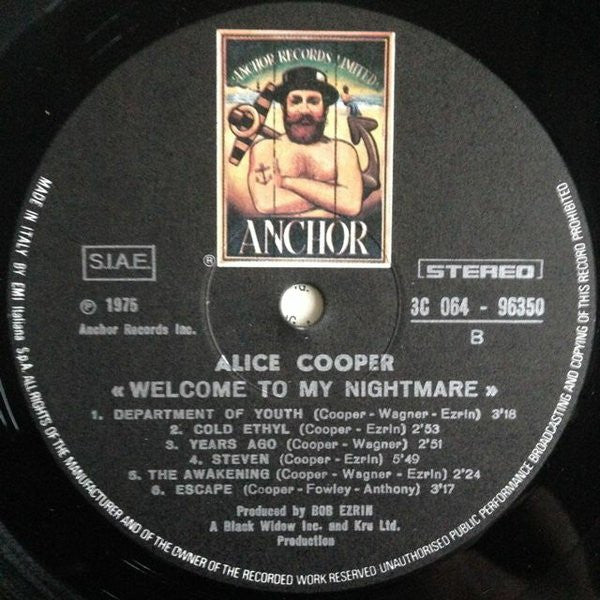 Alice Cooper (2) : Welcome To My Nightmare (LP, Album)