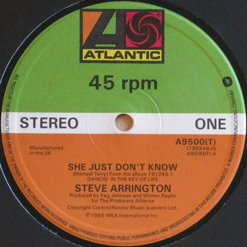 Steve Arrington : She Just Don't Know (12")