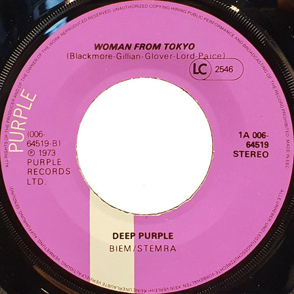 Deep Purple : Child In Time (7", Single)