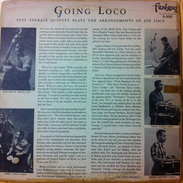 Pete Terrace Quintet : Going Loco (LP, Album, Mono, Red)