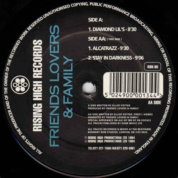Friends Lovers & Family* : Diamond Lil's (12")