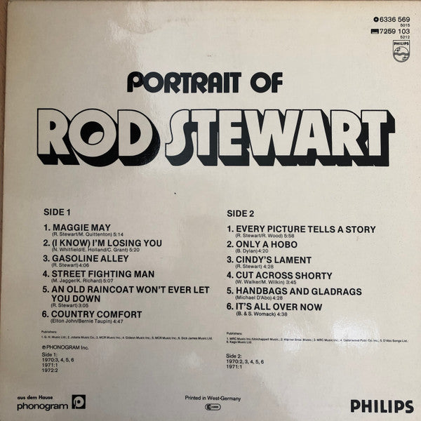 Rod Stewart : Portrait Of Rod Stewart (LP, Comp)