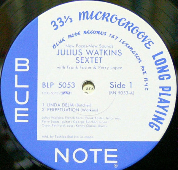 Julius Watkins Sextet : New Faces – New Sounds (10", Album, Mono, Ltd, RE)
