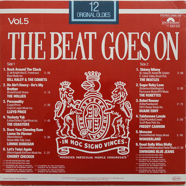 Various : The Beat Goes On Vol. 5 (12 Original Oldies)  (LP, Comp)