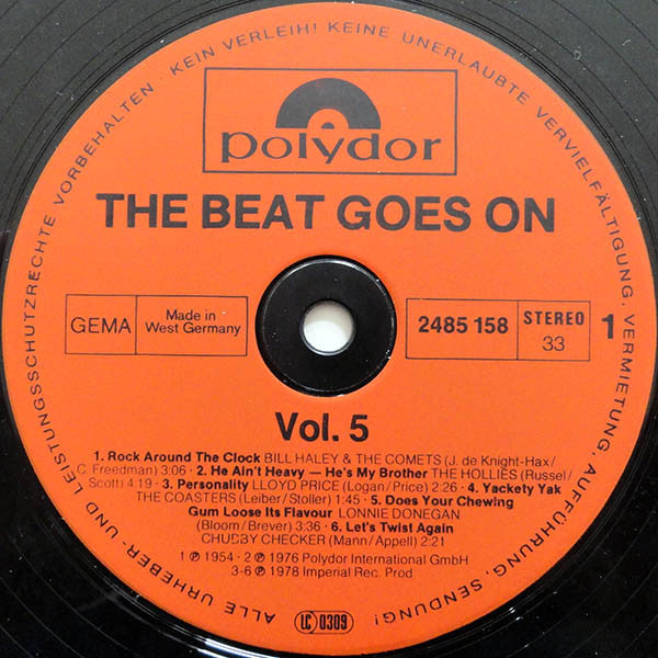 Various : The Beat Goes On Vol. 5 (12 Original Oldies)  (LP, Comp)