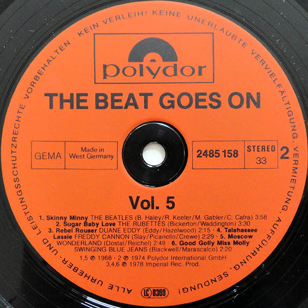 Various : The Beat Goes On Vol. 5 (12 Original Oldies)  (LP, Comp)
