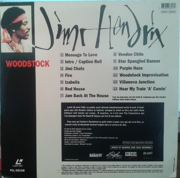 Jimi Hendrix : Woodstock (Laserdisc, 12", S/Sided, Album, PAL, SECAM)