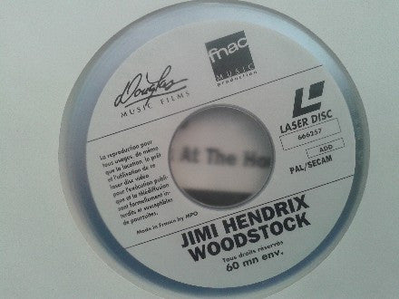 Jimi Hendrix : Woodstock (Laserdisc, 12", S/Sided, Album, PAL, SECAM)