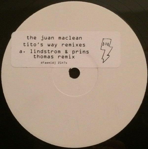 The Juan MacLean : Tito's Way (Remixes) (12", Promo, W/Lbl)