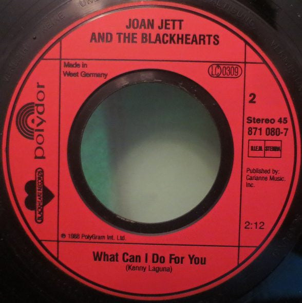 Joan Jett And The Blackhearts* : Little Liar (7", Single)