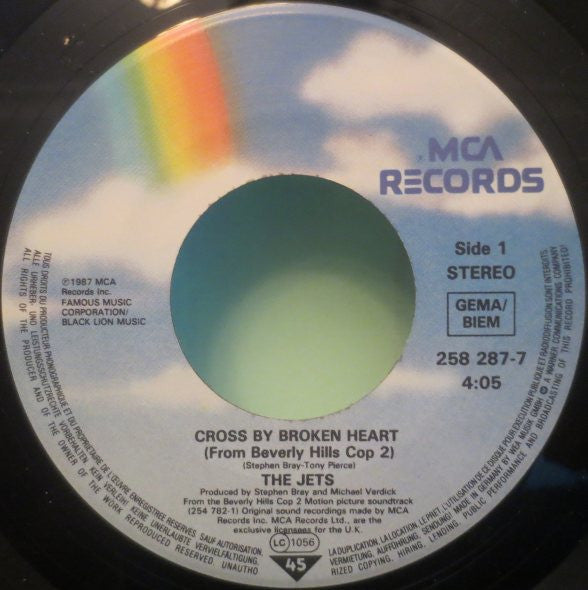 The Jets : Cross My Broken Heart (7", Single)