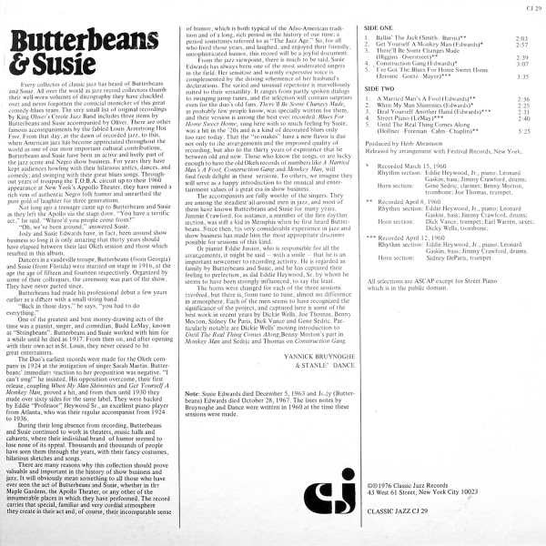 Butterbeans & Susie : Butterbeans & Susie (LP, Album)