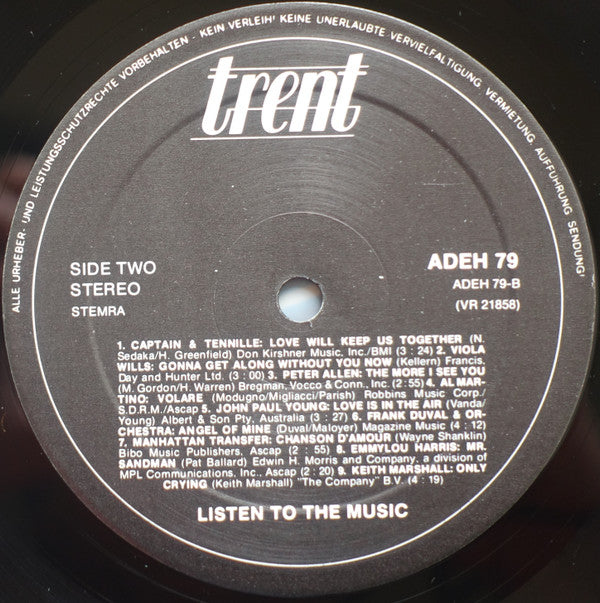 Various : Listen To The Music (LP, Album, Comp)