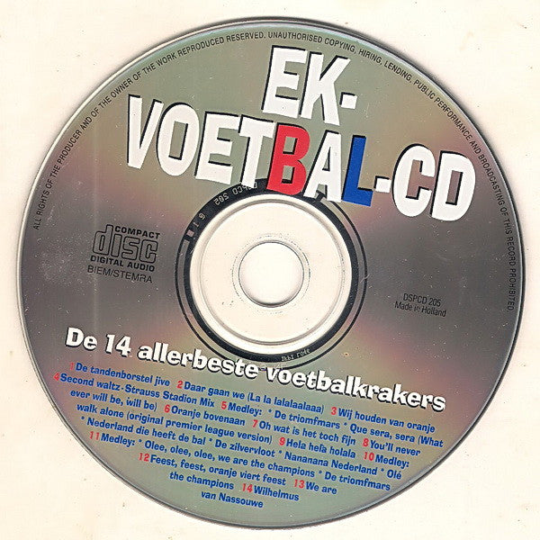 Various : EK-Voetbal-CD (CD, Comp)