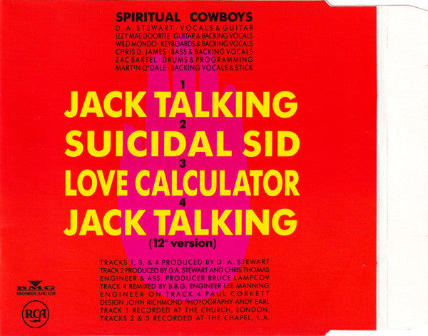 Dave Stewart And The Spiritual Cowboys : Jack Talking (CD, Maxi)