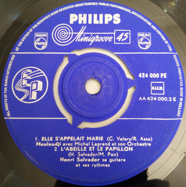 Juliette Gréco - Patachou - Mouloudji - Henri Salvador : Romance - Tire L'Aguille "Lai" "Lai" "Lai" - Elle S'Appelait Marie - L'Abeille Et Le Papillon (7", EP, Comp)