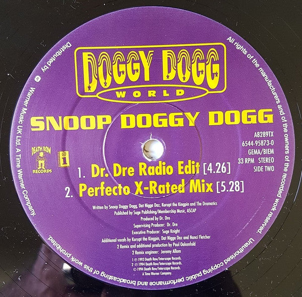 Snoop Doggy Dogg* : Doggy Dogg World (12", Ltd)