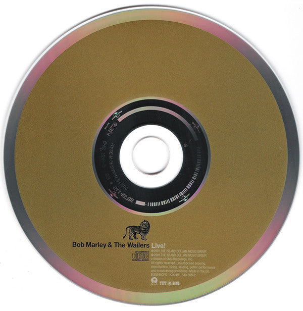 Bob Marley & The Wailers : Live! (CD, Album, RE, RM)