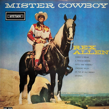 Rex Allen : Mister Cowboy (LP, Album, Mono, RE)