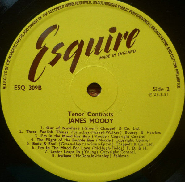 Stan Getz ~ James Moody : Tenor Contrasts (LP, Comp)