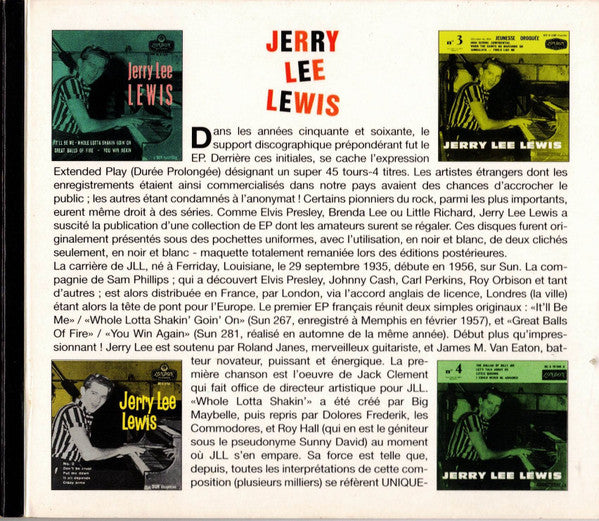 Jerry Lee Lewis : French EP collection (2xCD, Comp, RM)