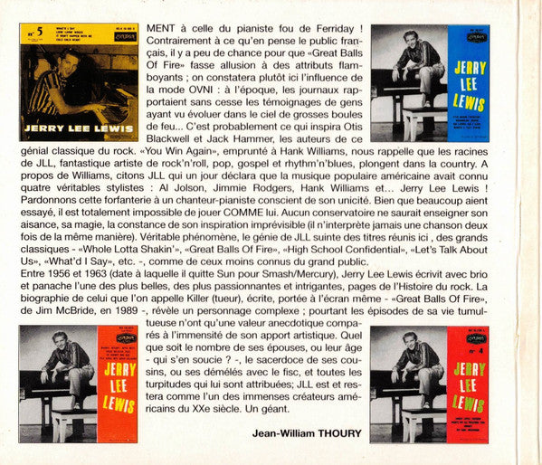 Jerry Lee Lewis : French EP collection (2xCD, Comp, RM)