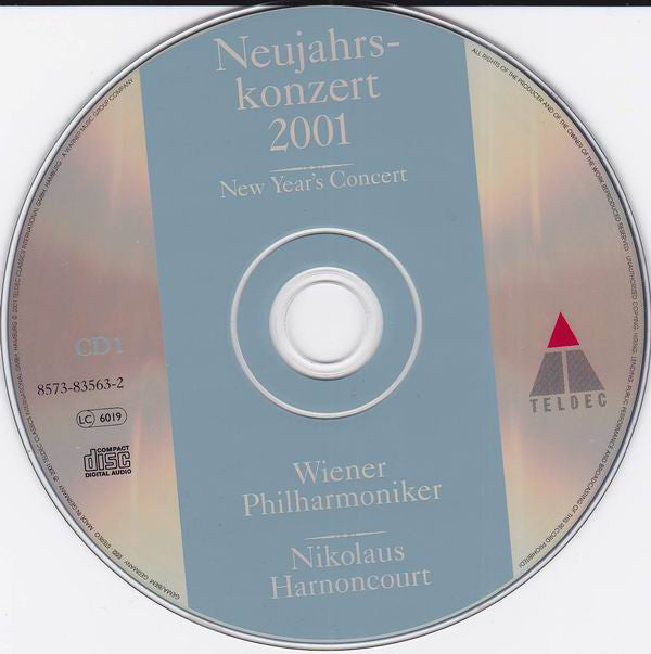 Wiener Philharmoniker, Nikolaus Harnoncourt : Neujahrskonzert 2001 · New Year’s Concert (2xCD, Album)
