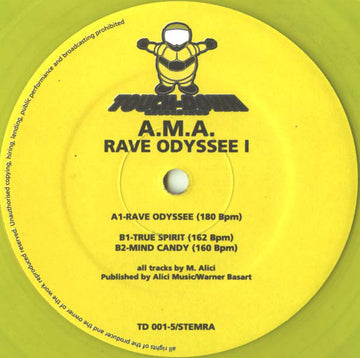 A.M.A. : Rave Odyssee I (12", Yel)