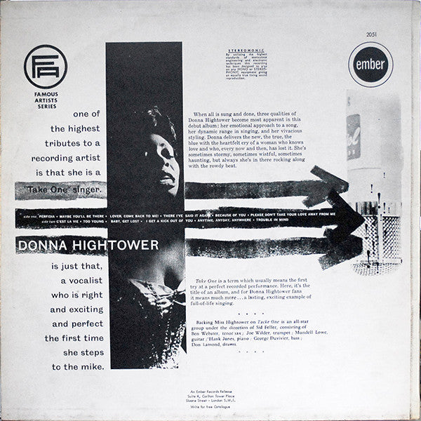 Donna Hightower : Take One! (LP, RE)