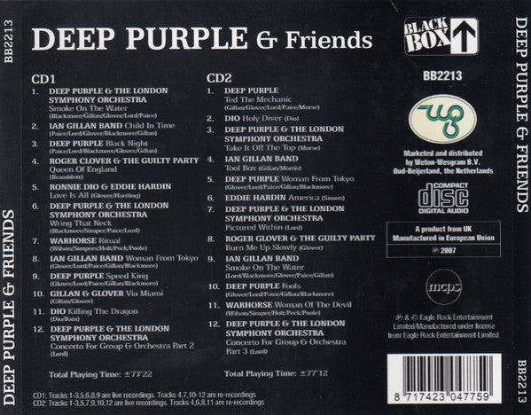 Various : Deep Purple & Friends (Child In Time) (2xCD, Comp, Fat)
