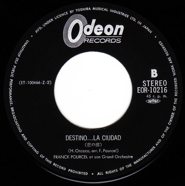 Franck Pourcel Et Son Grand Orchestre : Adoro (7", Single)