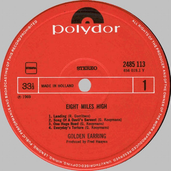 Golden Earring : Eight Miles High (LP, Album, RE)