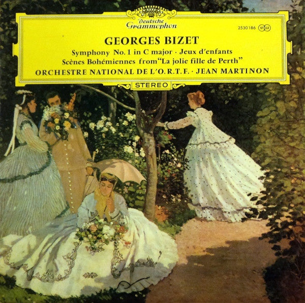 Georges Bizet - Orchestre National De France · Jean Martinon : Symphony No. 1 In C Major · Jeux D'Enfants · Scènes Bohémiennes From "La Jolie Fille De Perth" (LP)