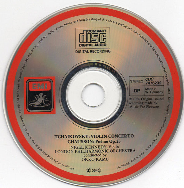 Pyotr Ilyich Tchaikovsky, Ernest Chausson, Nigel Kennedy, London Philharmonic Orchestra, Okko Kamu : Violin Concerto / Poème (CD)