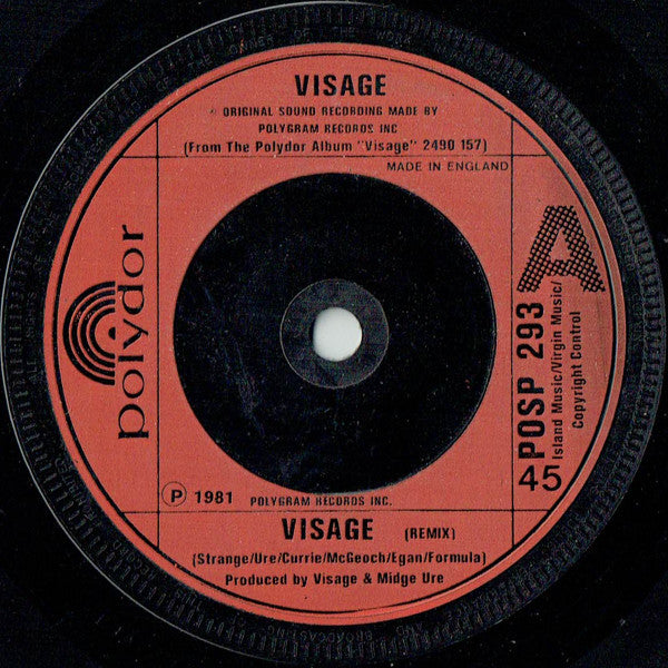 Visage : Visage (7", Red)